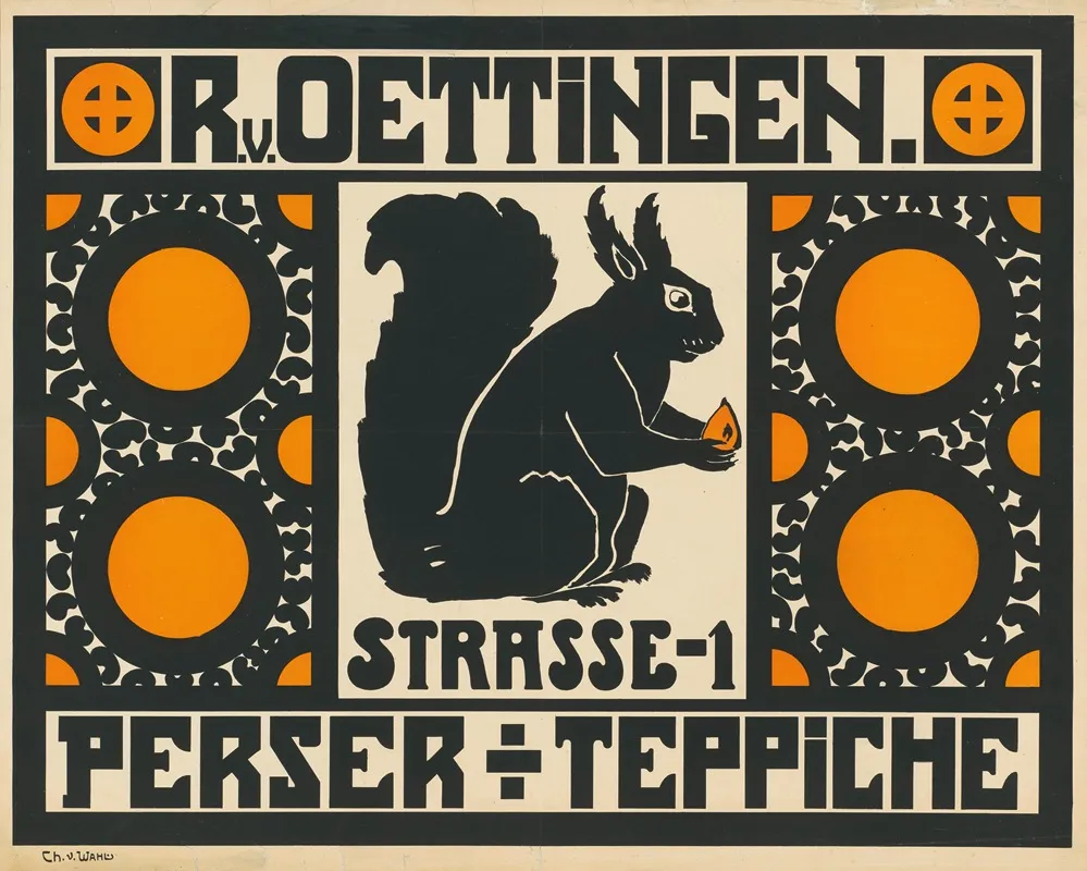 R V Oettingen Perser Teppiche Wall Art by Christa von Wahl - High-Resolution Digital Print