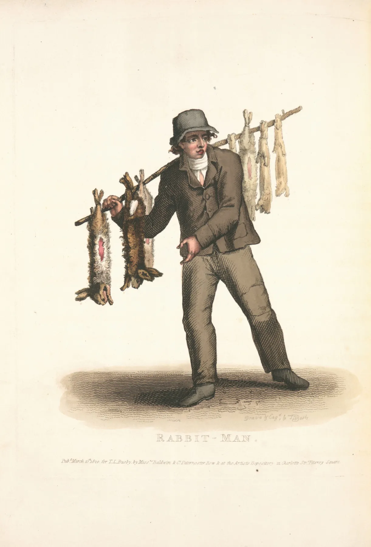 Rabbit Man Wall Art by Thomas Lord Busby - High-Resolution Digital Print