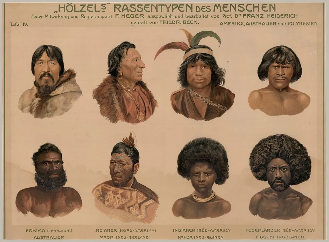 Race Types Iv America Australia And Polynesia