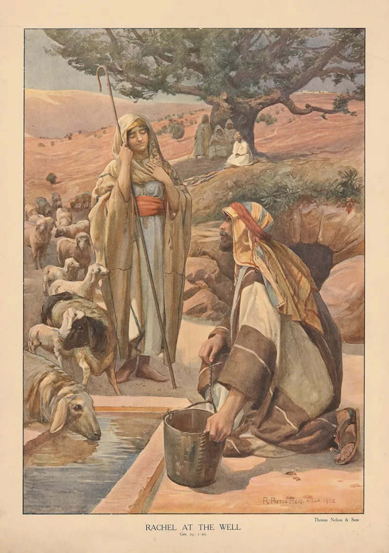Rachel At The Well Wall Art by Robert Payton Reid - High-Resolution Digital Print