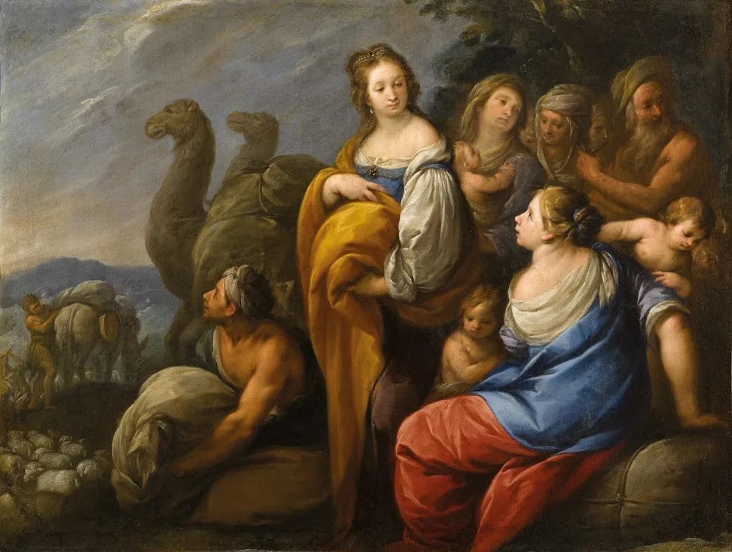 Rachel Hides The Idols Wall Art by Carlo Francesco Nuvolone - High-Resolution Digital Print