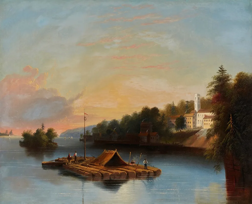 Rafting On The Saint Lawrence Wall Art by Edmund C. Coates - High-Resolution Digital Print