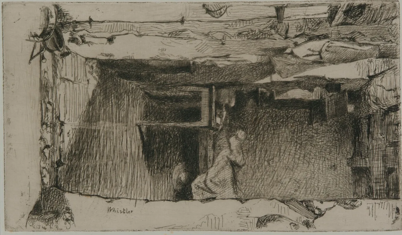 Rag Pickers Quartier Mouffetard Paris Wall Art by James Abbott McNeill Whistler - High-Resolution Digital Print