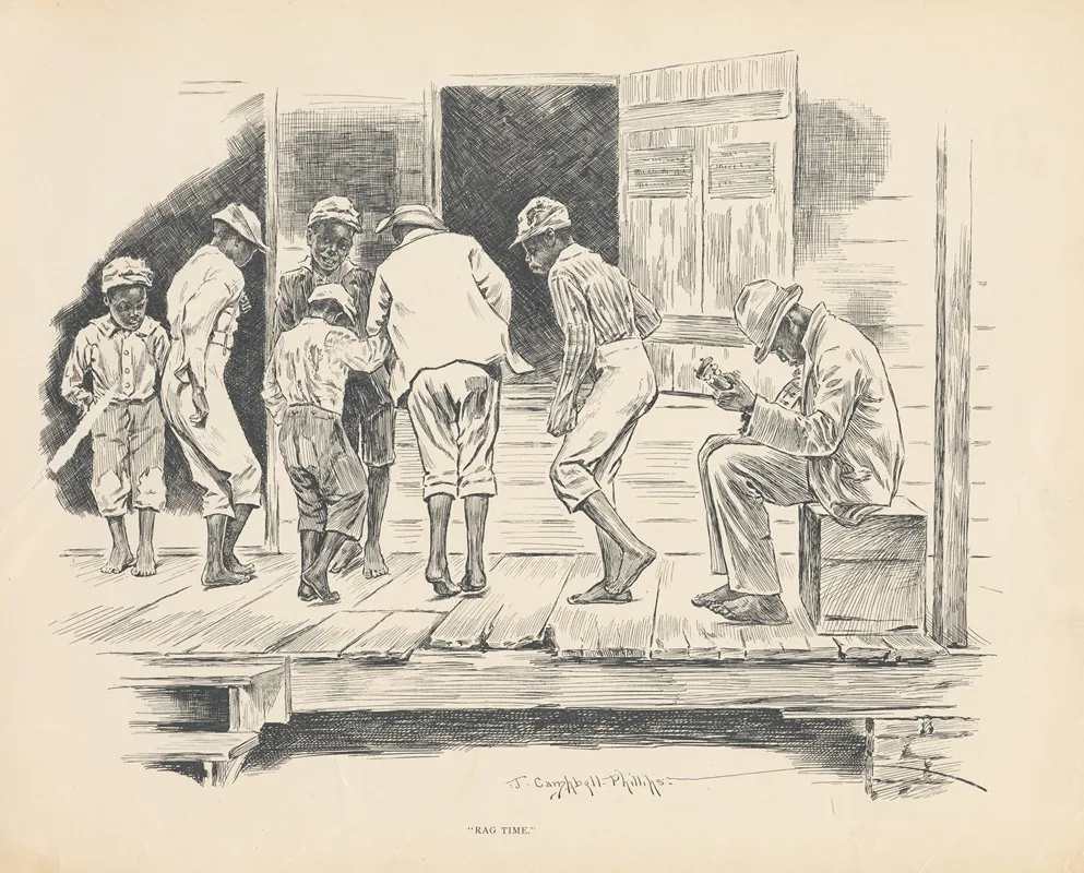 Rag Time Wall Art by J. Campbel Phillips - High-Resolution Digital Print