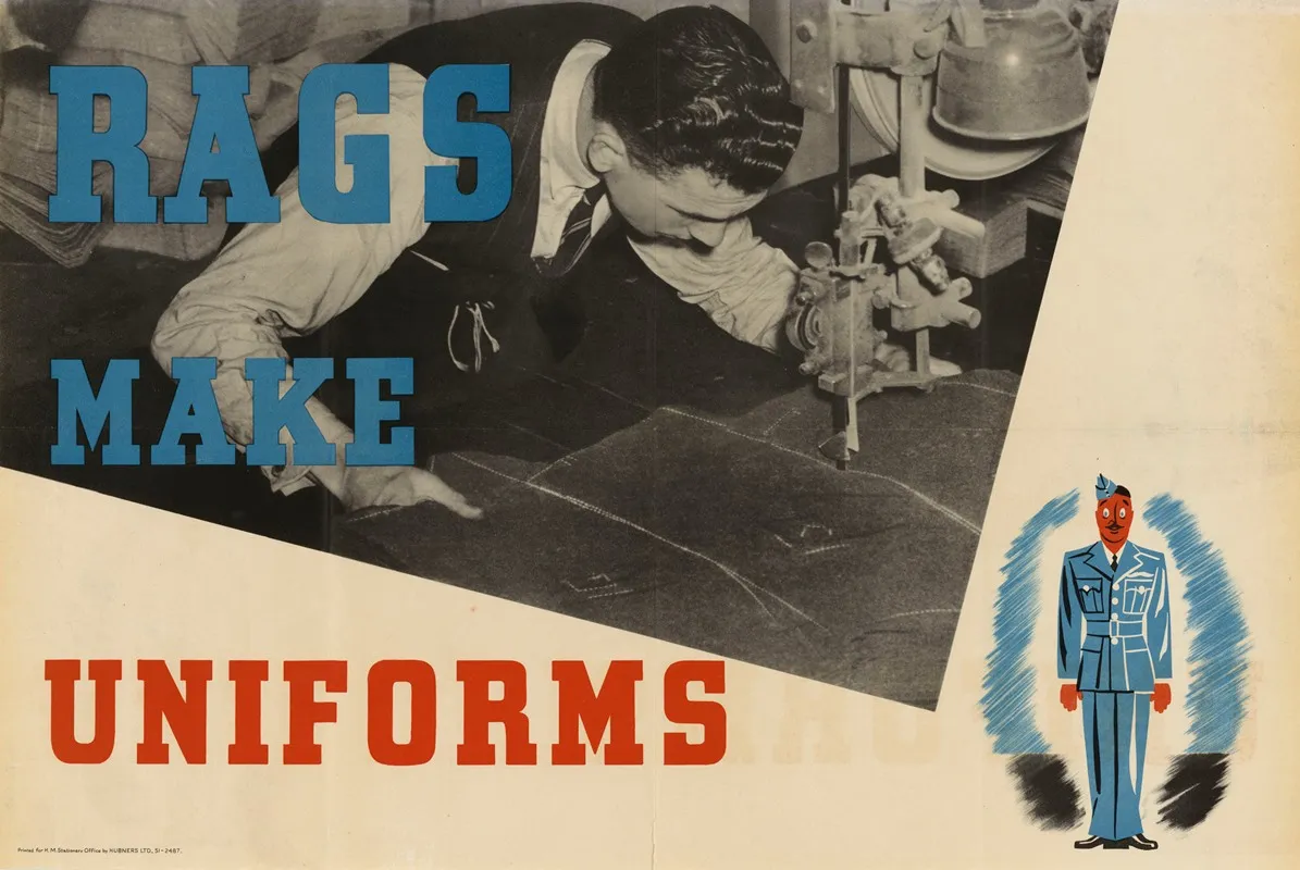 Rags Make Uniforms Wall Art by Anonymous - High-Resolution Digital Print