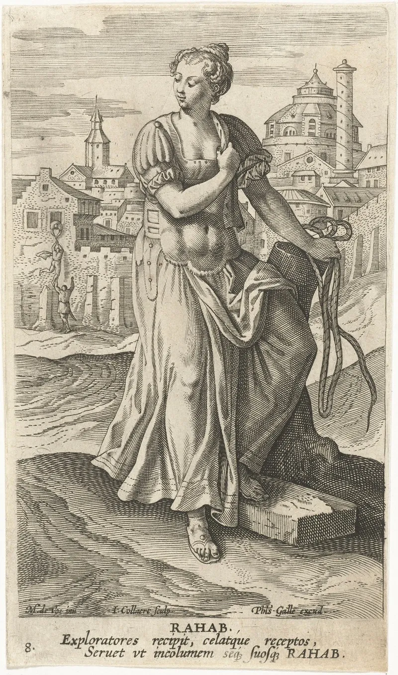 Rahab Wall Art by Jan Collaert II - High-Resolution Digital Print
