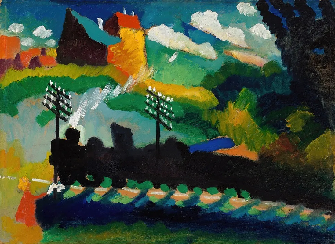 Railway Near Murnau Wall Art by Wassily Kandinsky - High-Resolution Digital Print