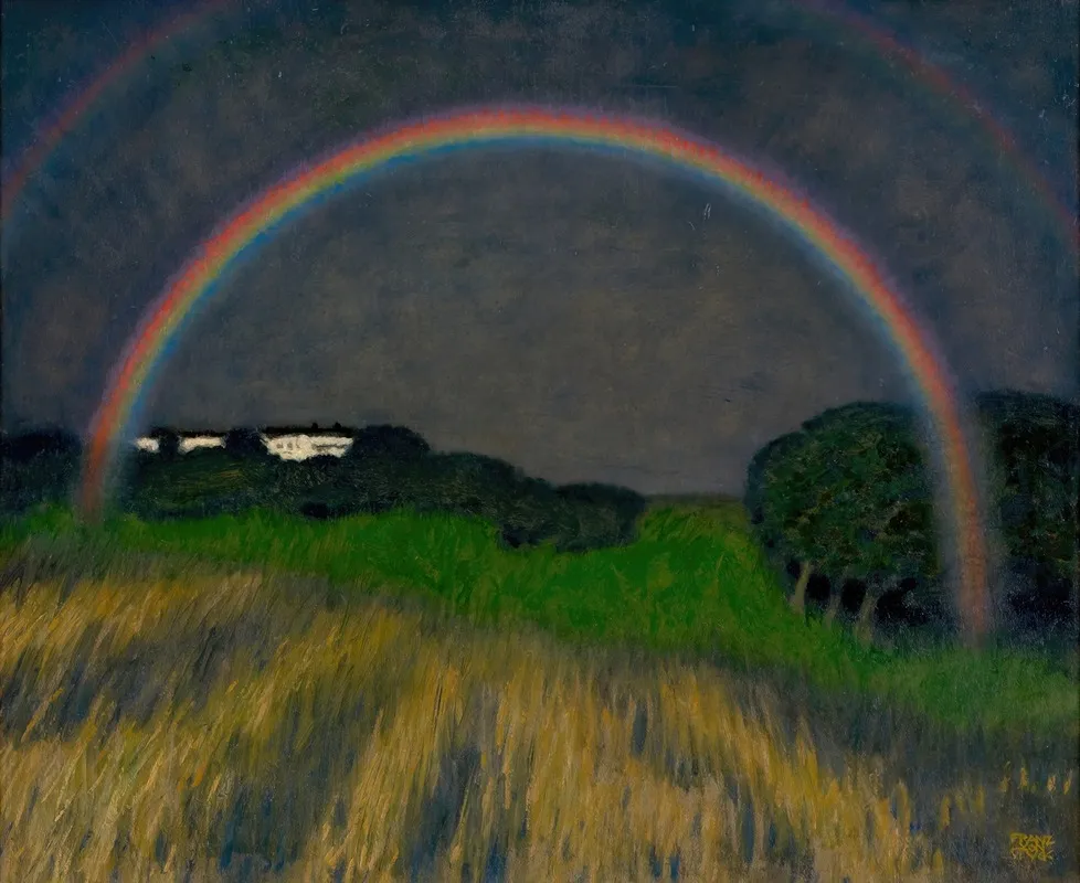 Rainbow Landscape Wall Art by Franz von Stuck - High-Resolution Digital Print