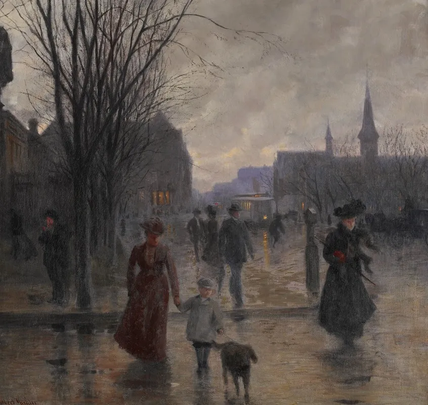 Rainy Evening On Hennepin Avenue