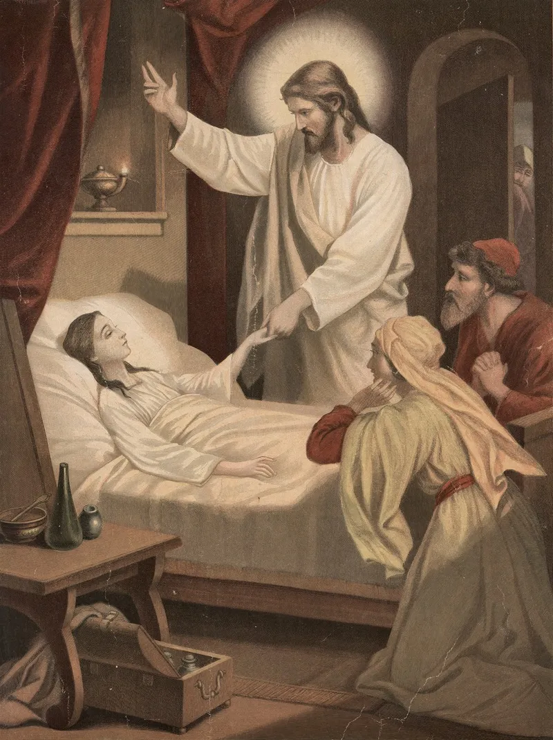 Raising Of Jairus Daughter 2 Wall Art by Aller - High-Resolution Digital Print