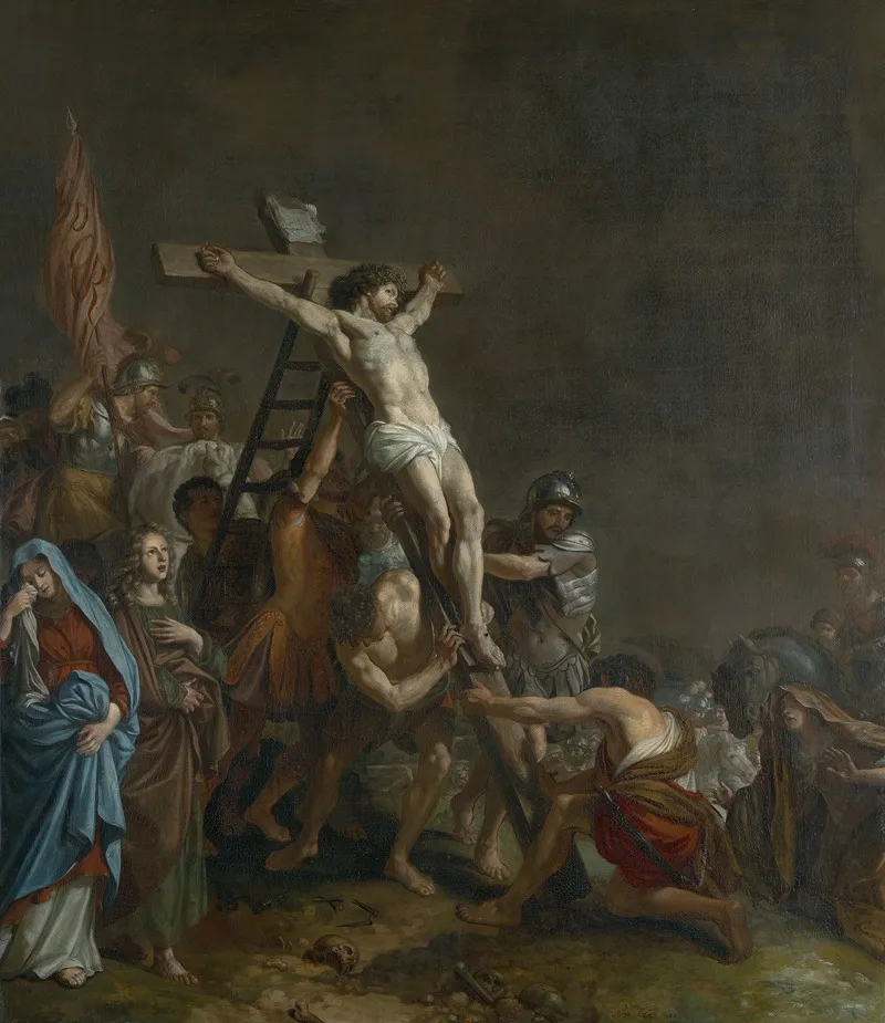 Raising Of The Cross Wall Art by Adriaen Backer - High-Resolution Digital Print
