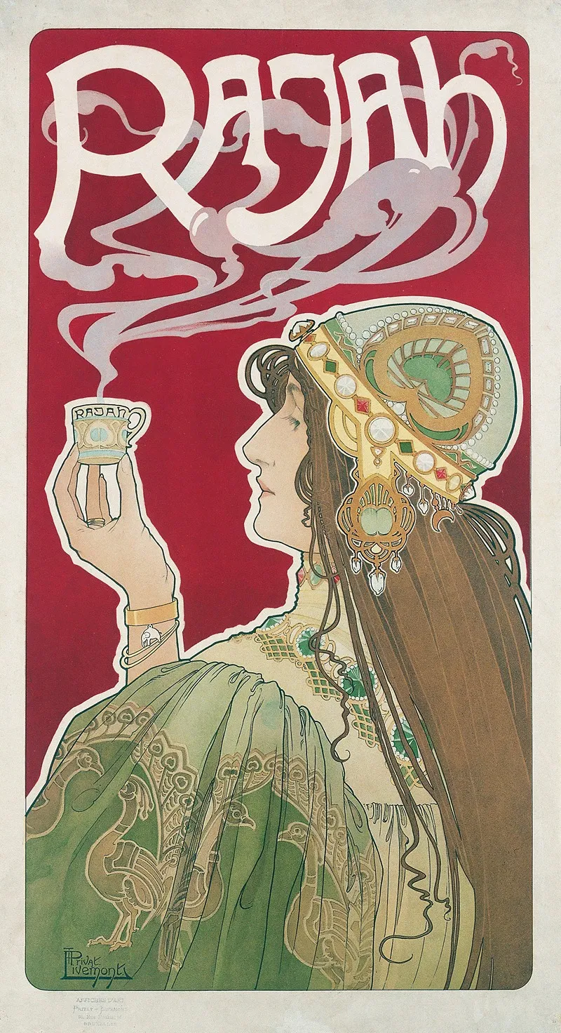 Rajah 2 Wall Art by Henri Privat-Livemont - High-Resolution Digital Print