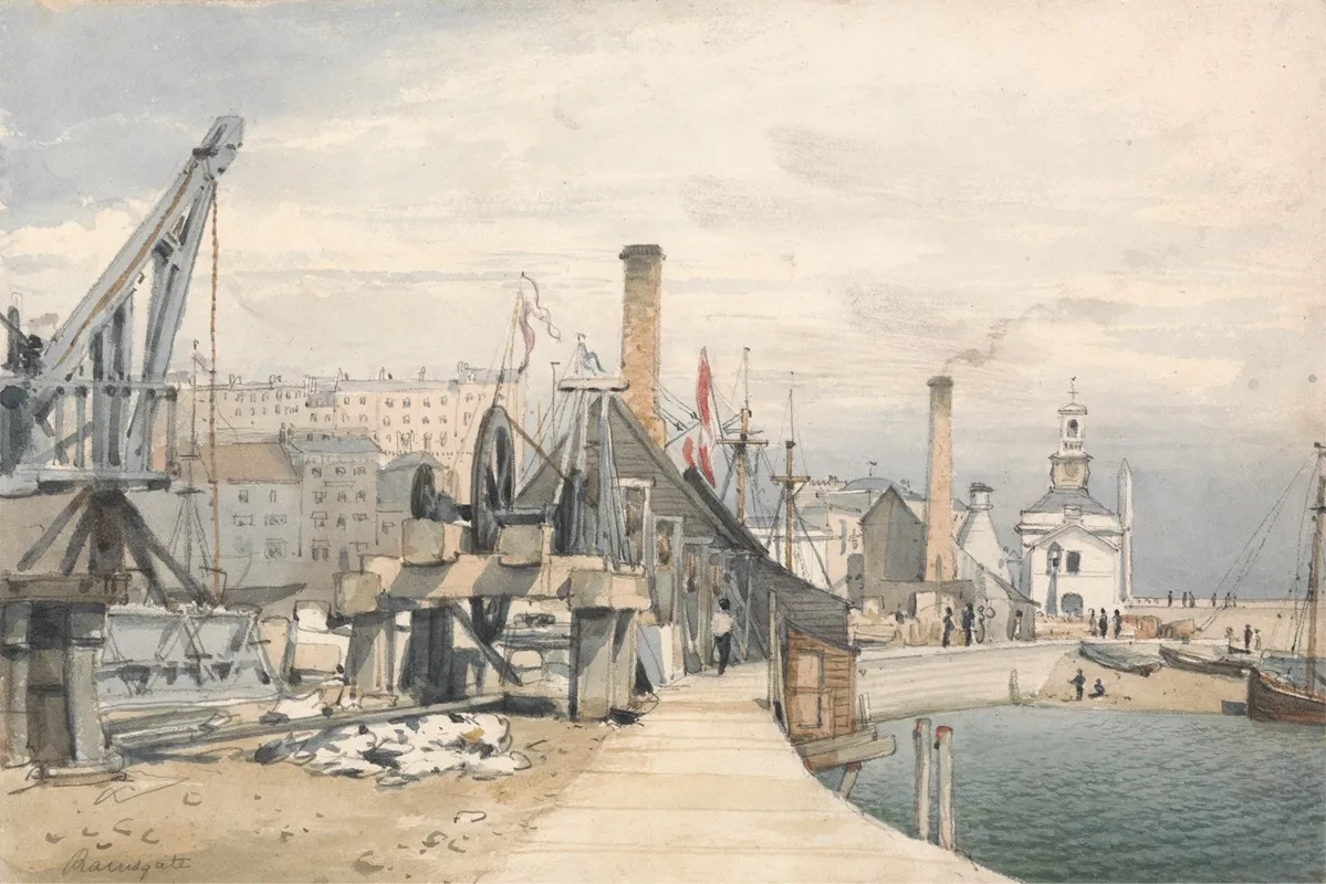 Ramsgate Harbour Kent Wall Art by John Monro - High-Resolution Digital Print