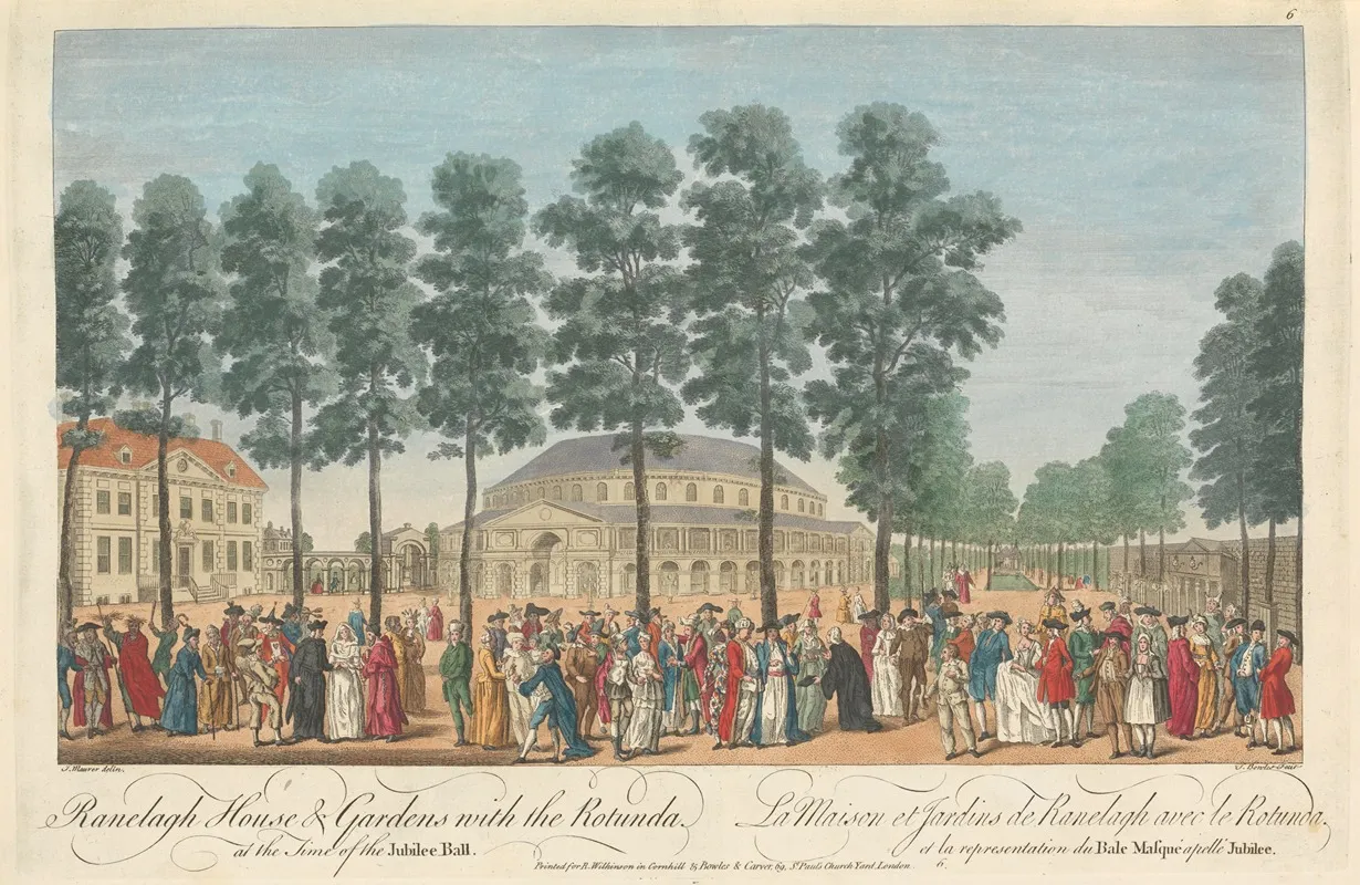 Ranelagh House Gardens With The Rotunda At The Time Of The Jubilee Ball