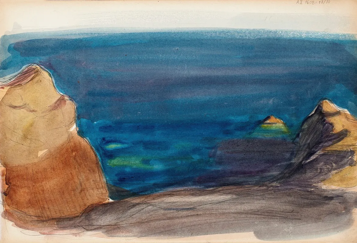Rantamaisema Luonnos Wall Art by Magnus Enckell - High-Resolution Digital Print
