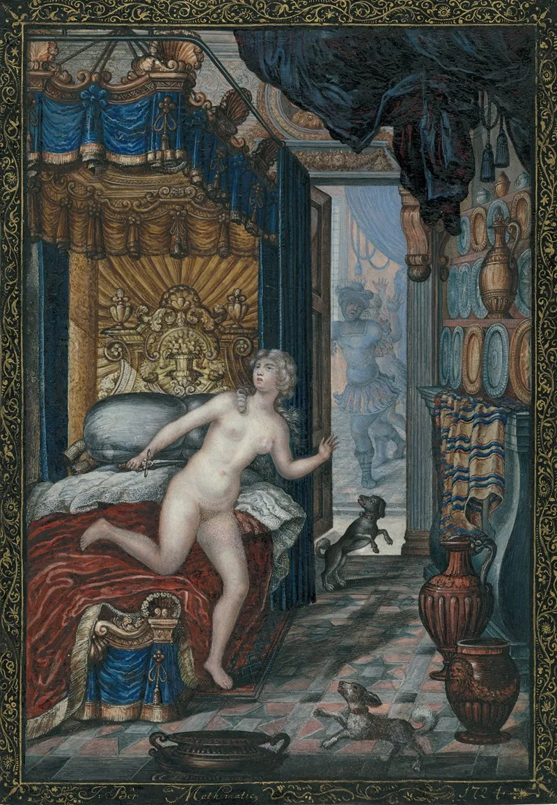 Rape Of Lucrece Wall Art by J. Ber - High-Resolution Digital Print