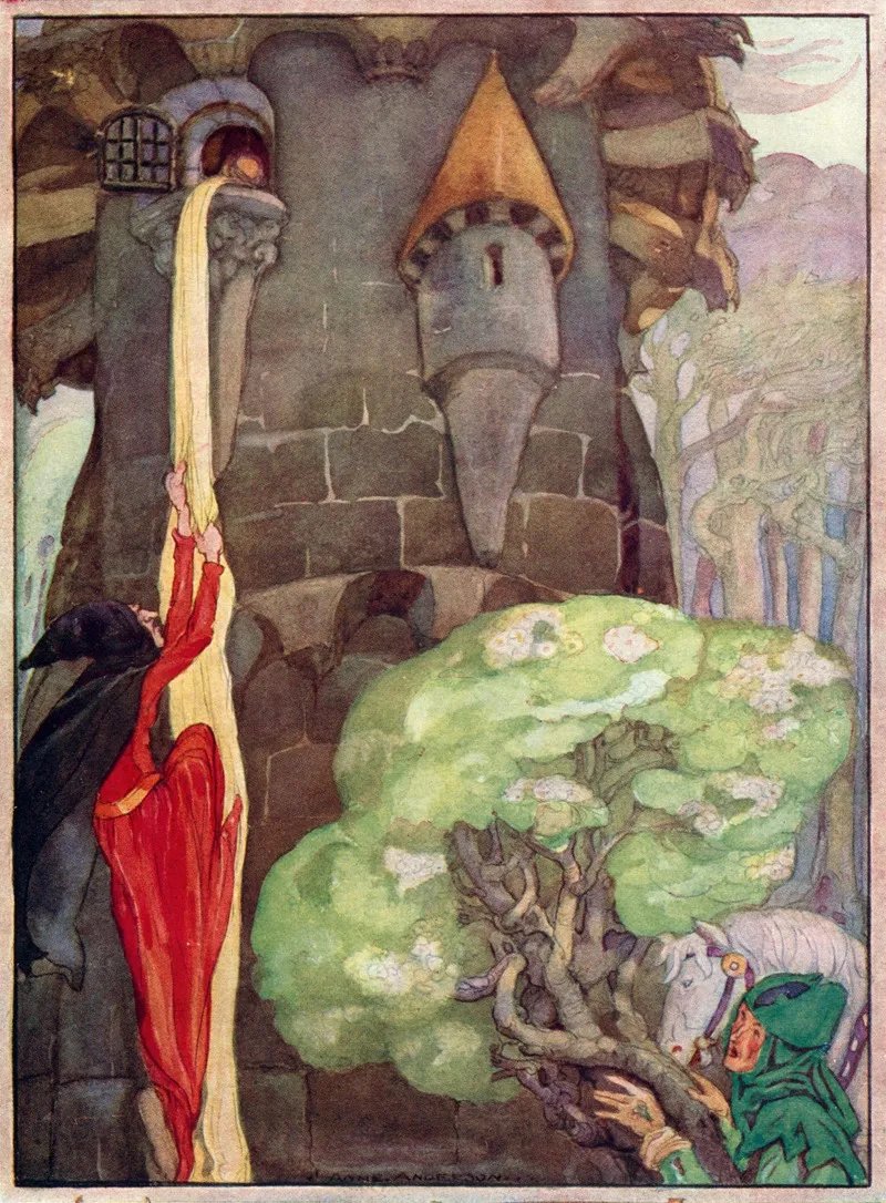 Rapunzel Wall Art by Anne Anderson - High-Resolution Digital Print