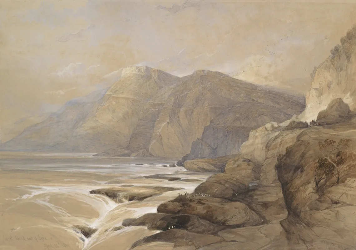 Ras El Abiad Coast Of Syria 2 Wall Art by David Roberts - High-Resolution Digital Print