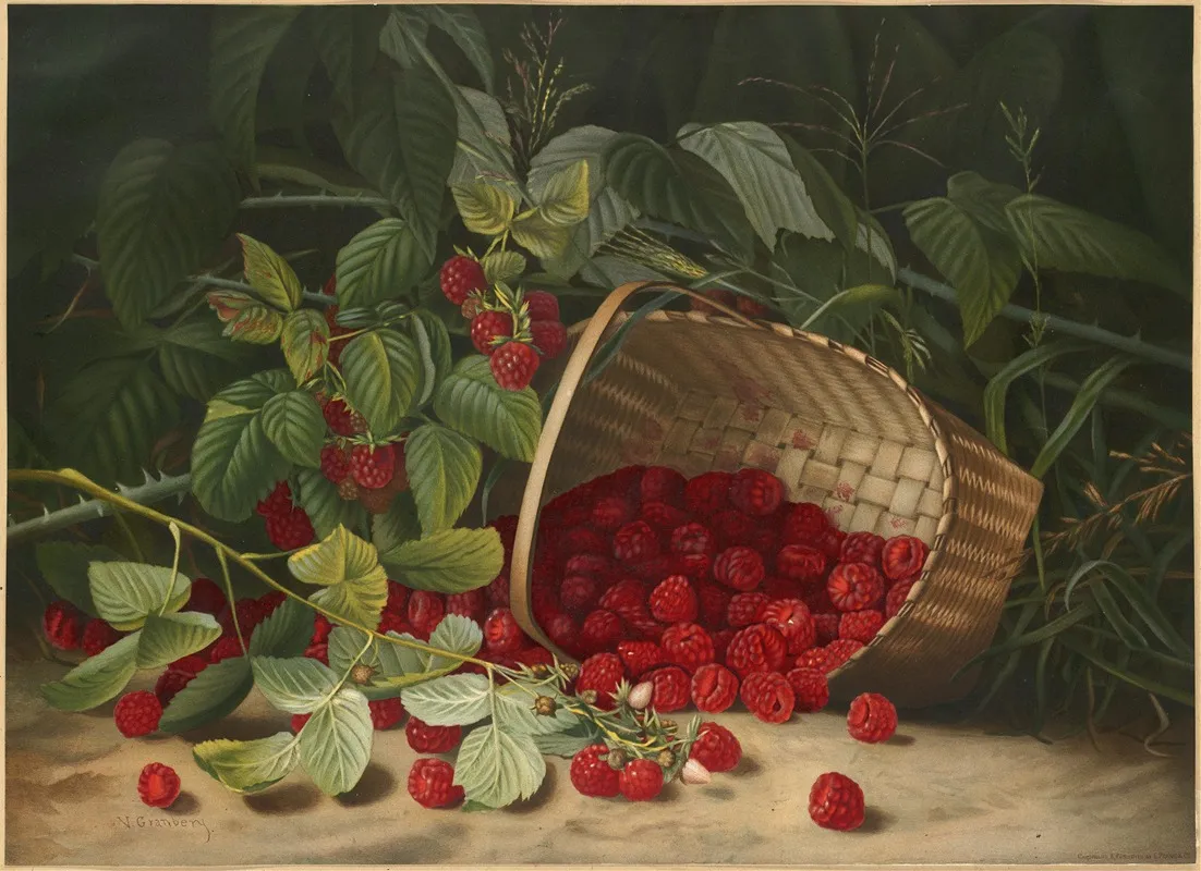 Raspberries Wall Art by Virginia Granberry - High-Resolution Digital Print
