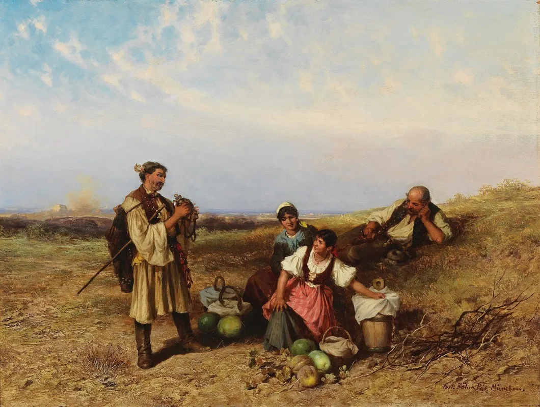 Rast Am Feld Wall Art by Pal Böhm - High-Resolution Digital Print