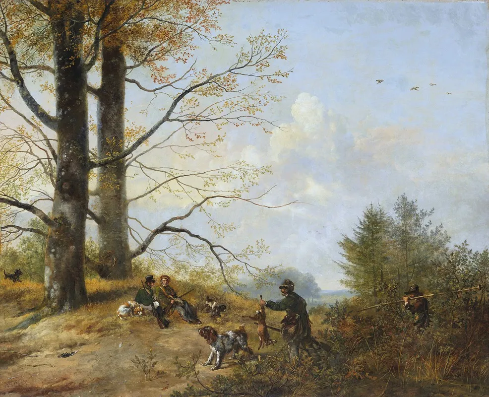Rast Nach Der Jagd Wall Art by Pieter Gerardus van Os - High-Resolution Digital Print