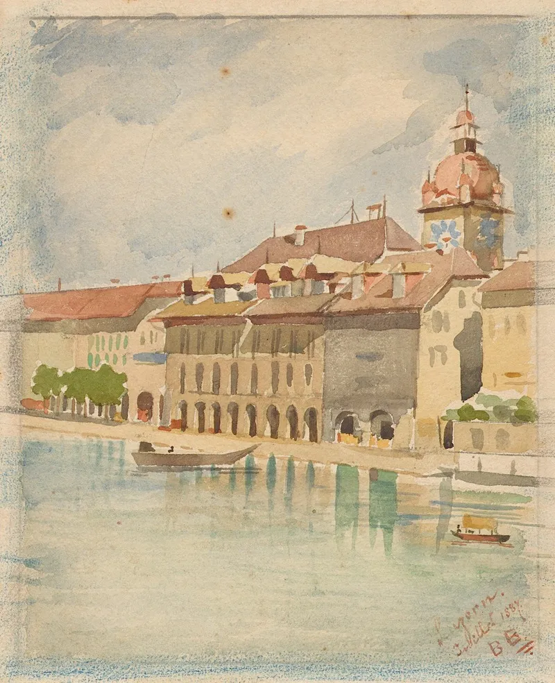 Rathaus Wall Art by Bertha Bucher - High-Resolution Digital Print