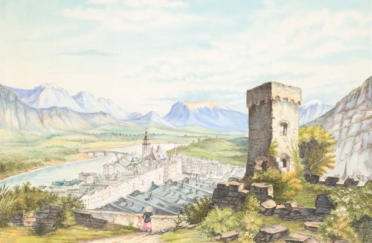 Rattenberg Tyrol Wall Art by Hermann Stieffel - High-Resolution Digital Print
