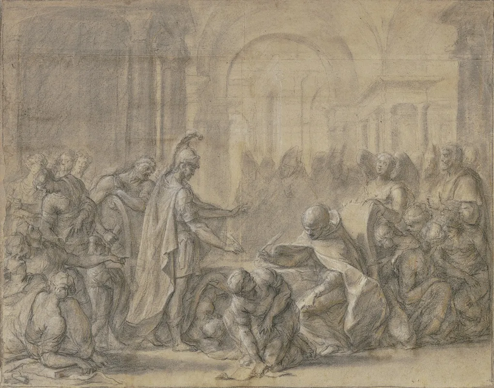 Raymond Graf Von Toulouse Und Der Heilige Bernhard Von Clairvaux Planen Den Kreuzzug