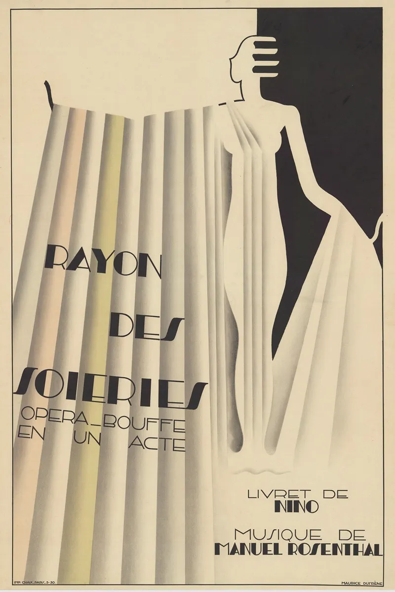 Rayon Des Soieries Opera Bouffe En Un Acte Livret De Nino Musique De Manuel Rosenthal Wall Art by Maurice Dufrène - High-Resolution Digital Print