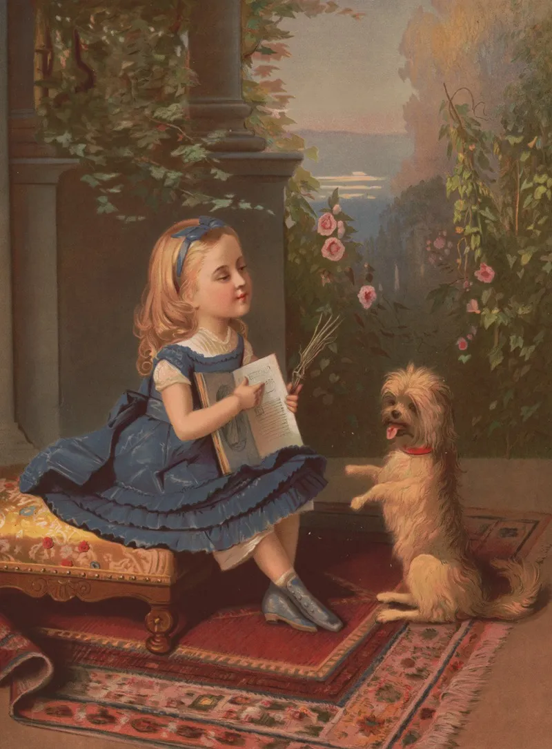 Reading Lesson Wall Art by Testu &amp; Massin - High-Resolution Digital Print