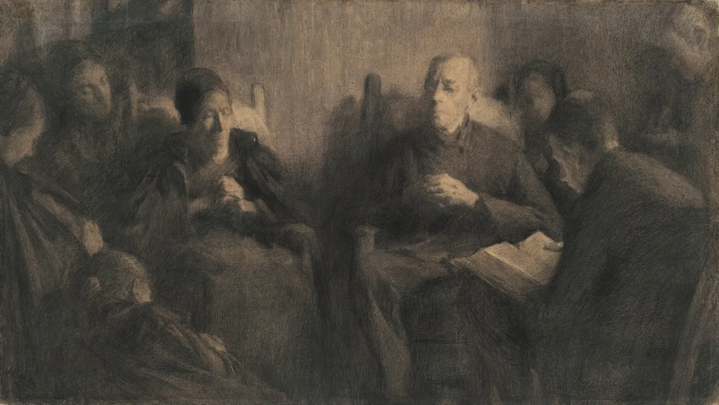 Reading The Bible 2 Wall Art by Pierre Jacques Dierckx - High-Resolution Digital Print