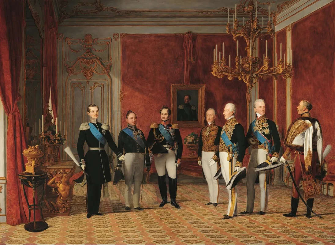 Reception Of Grand Duke Alexander Nikolayevich By Prince Metternich In The Vienna Hofburg In 1839