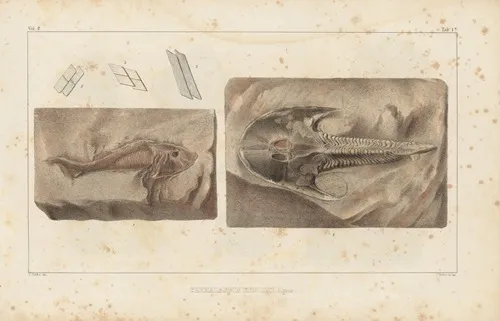 Recherches Sur Les Poissons Fossiles Pl 116 Wall Art by Louis Agassiz - High-Resolution Digital Print