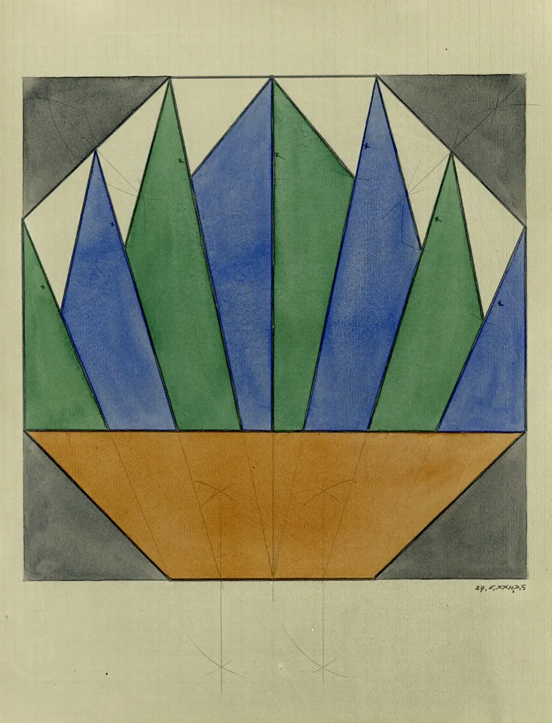 Rechthoek Trapezium En Driehoeken Wall Art by Alfred Ost - High-Resolution Digital Print