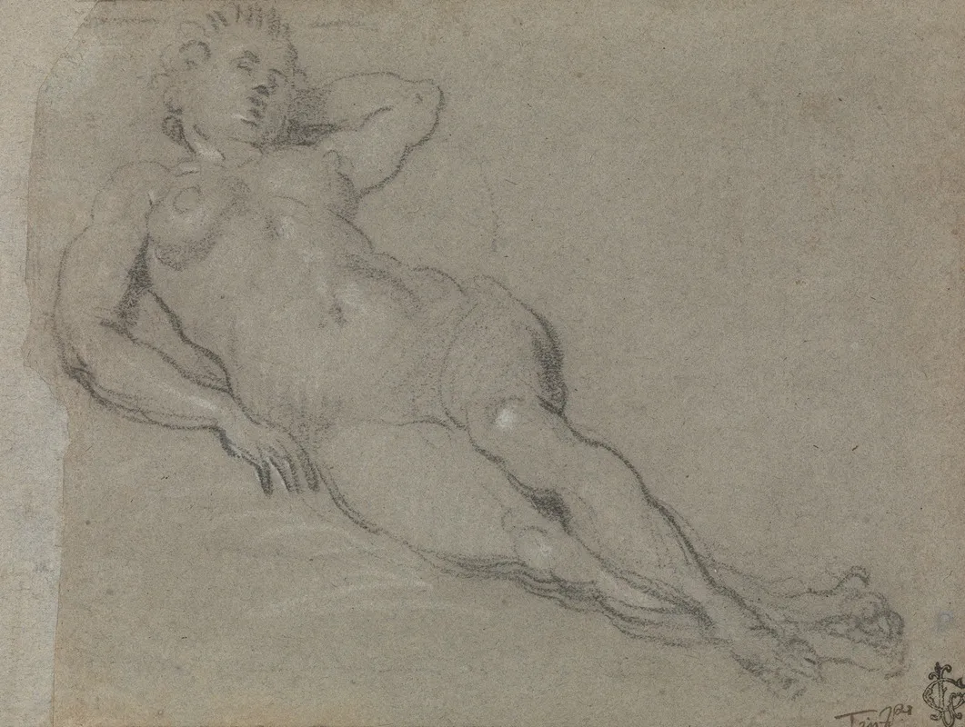 Reclining Female Nude 16 Wall Art by Domenico Tintoretto - High-Resolution Digital Print
