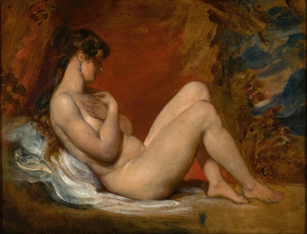 Reclining Female Nude 22 Wall Art by William Etty - High-Resolution Digital Print