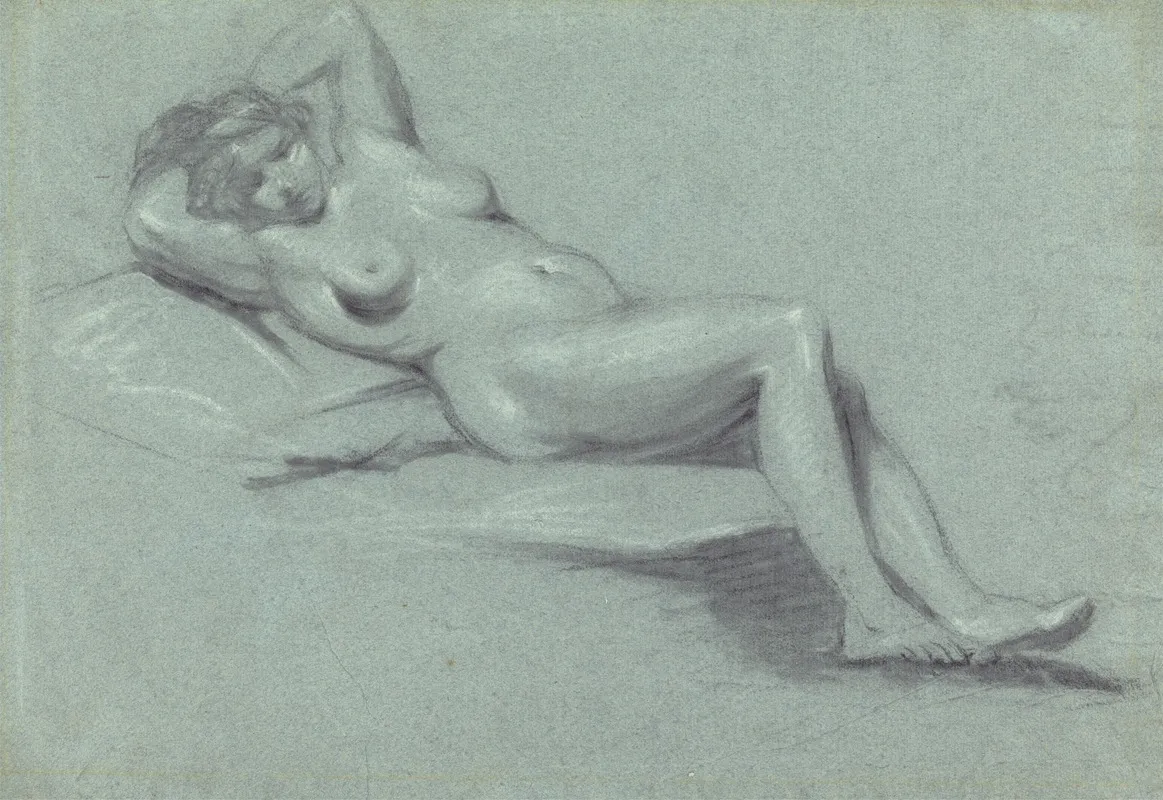 Reclining Female Nude 27 Wall Art by John Opie - High-Resolution Digital Print