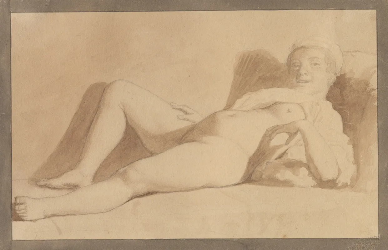 Reclining Female Nude 3 Wall Art by Christoffer Wilhelm Eckersberg - High-Resolution Digital Print