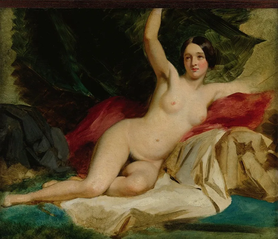 Reclining Female Nude 7 Wall Art by William Etty - High-Resolution Digital Print