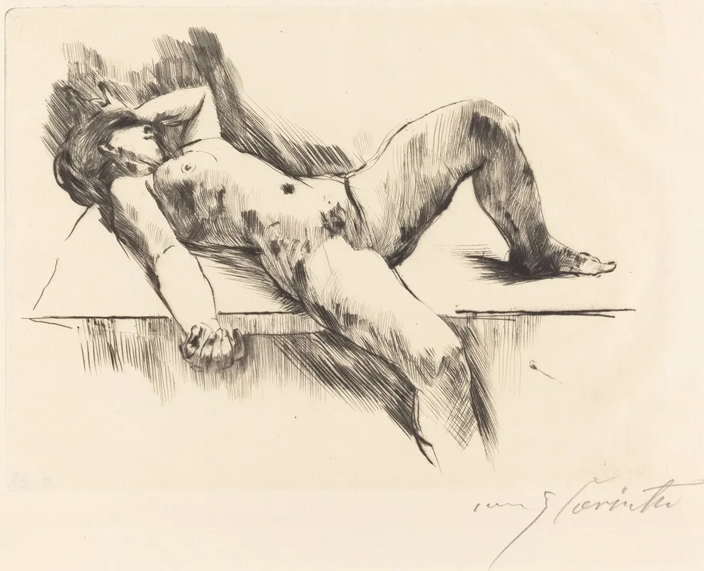 Reclining Female Nude Iii Liegender Weiblicher Akt Iii