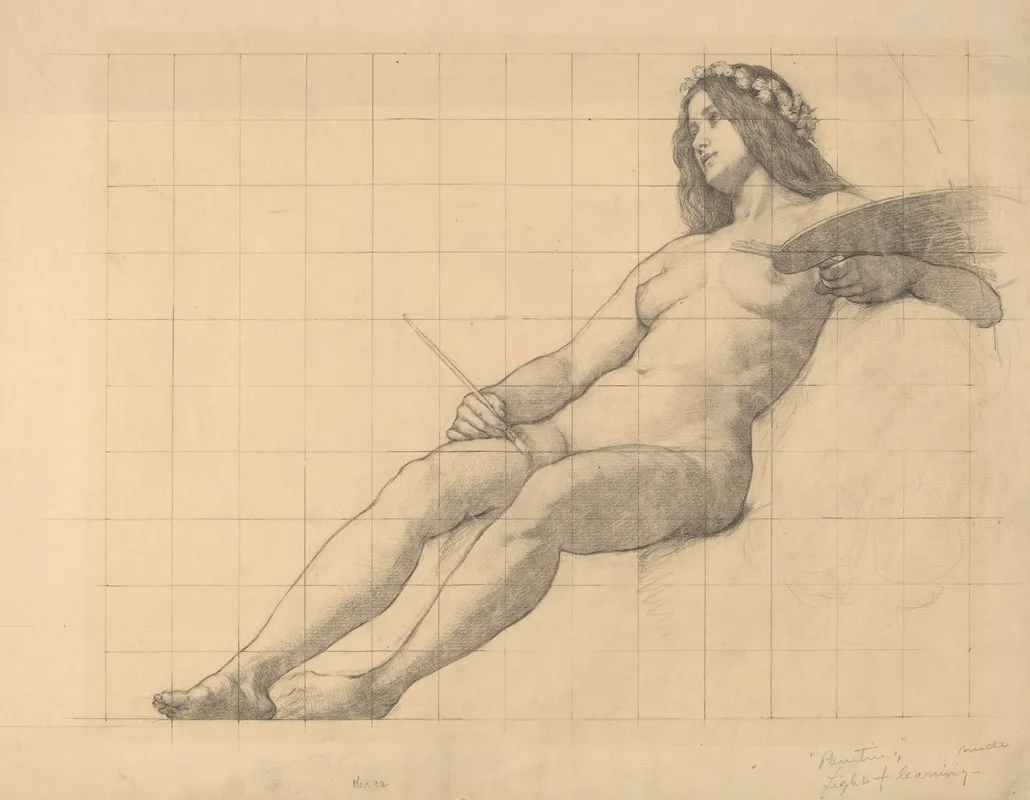 Reclining Female Nude Study For Painting
