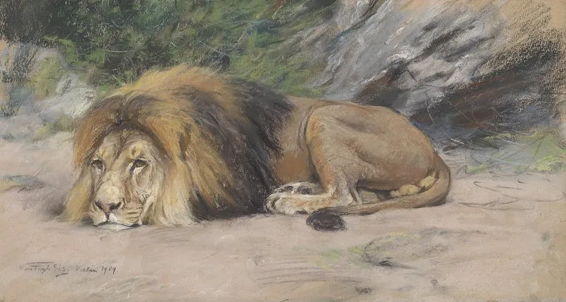 Reclining Lion