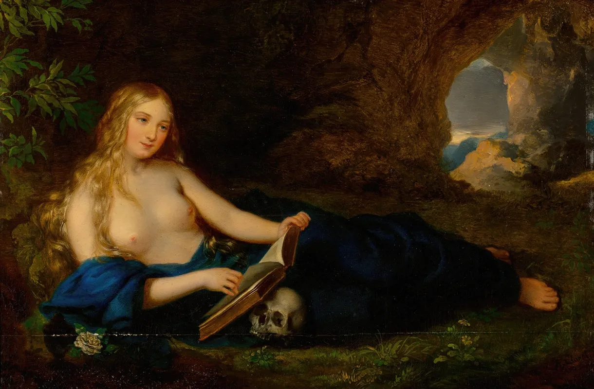 Reclining Magdalene Wall Art by Alexander Clarot - High-Resolution Digital Print