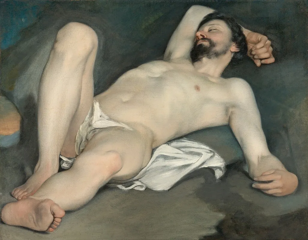Reclining Male Nude Wall Art by Guido Cagnacci - High-Resolution Digital Print