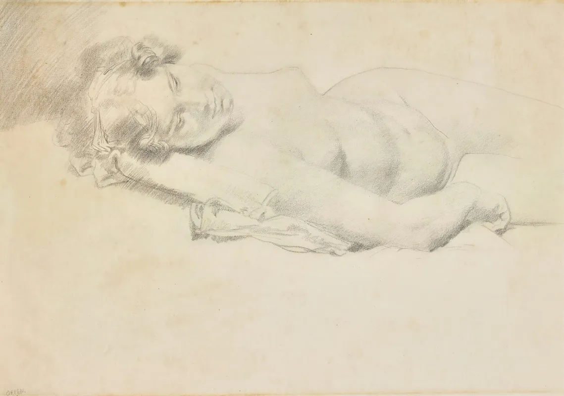 Reclining Nude 17 Wall Art by William Orpen - High-Resolution Digital Print