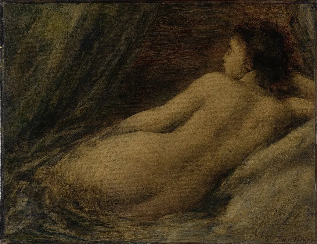 Reclining Nude 20 Wall Art by Henri Fantin-Latour - High-Resolution Digital Print