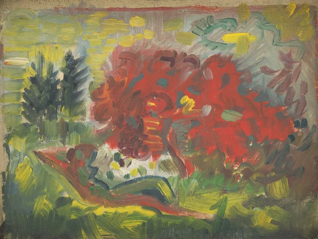 Reclining Nude In A Garden