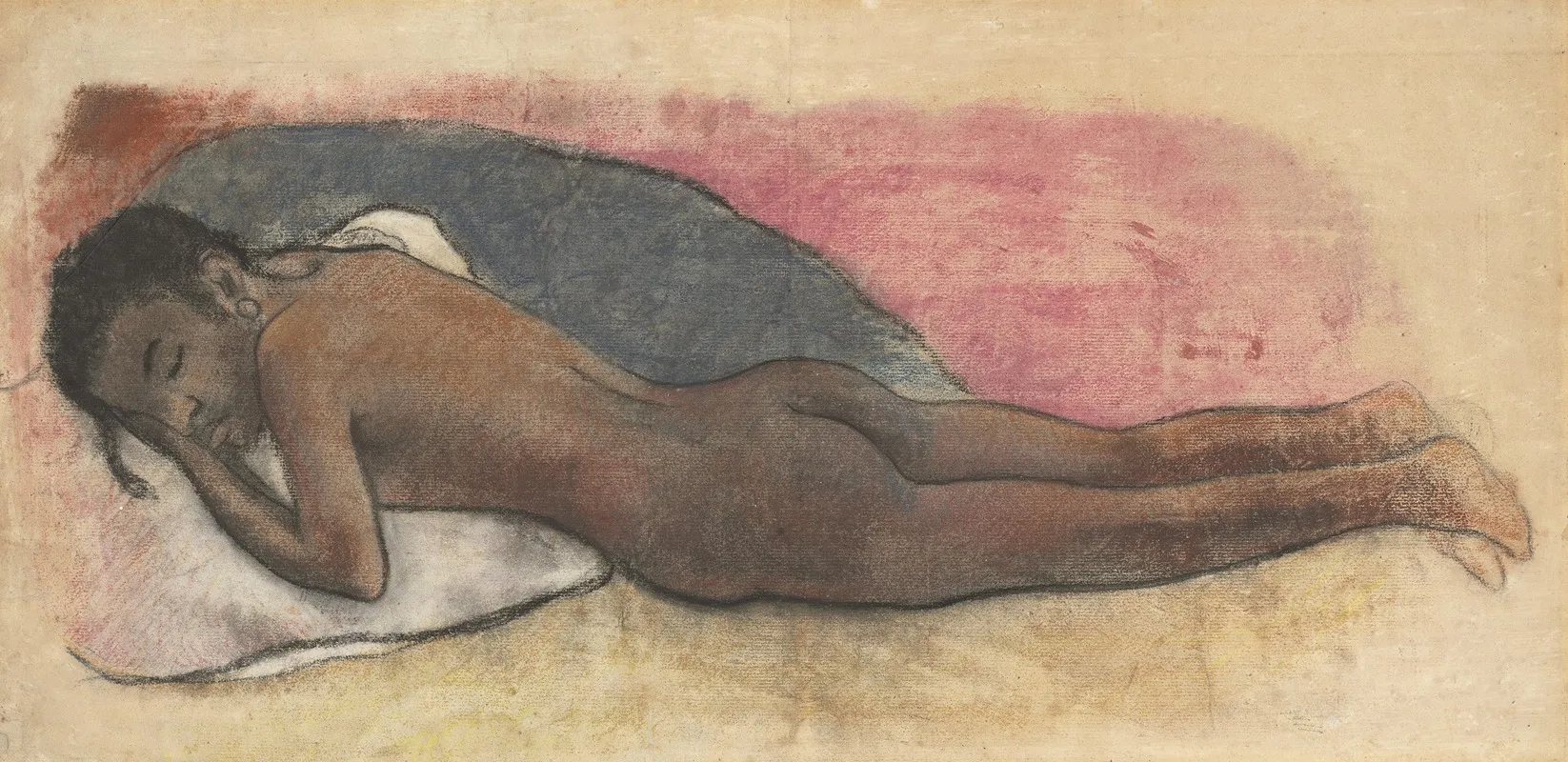 Reclining Nude Recto Wall Art by Paul Gauguin - High-Resolution Digital Print