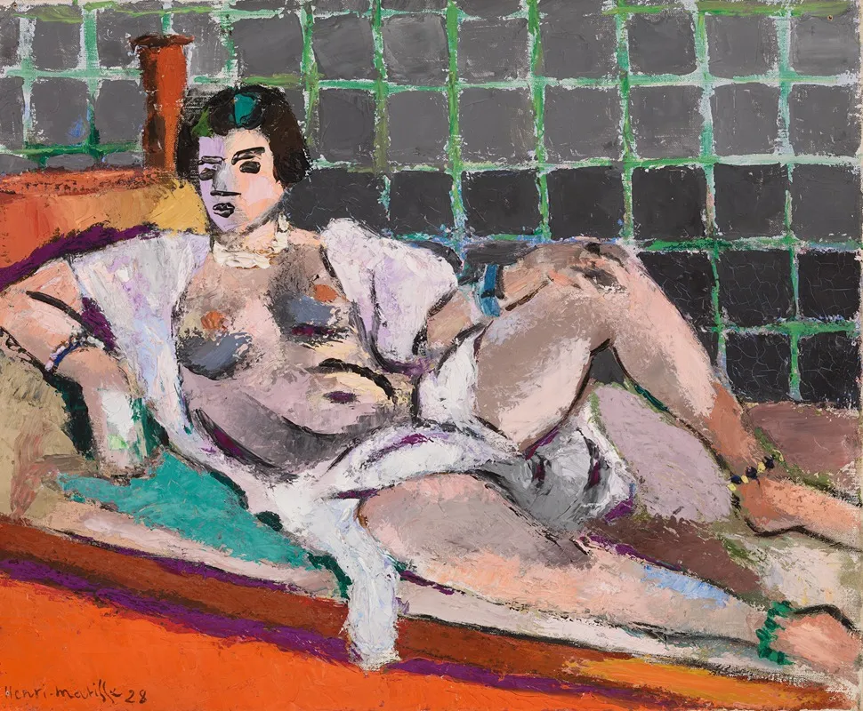 Reclining Odalisque Nu Etendu Wall Art by Henri Matisse - High-Resolution Digital Print