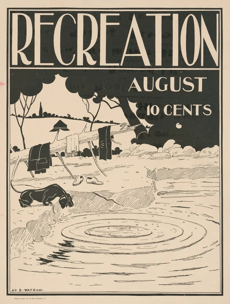 Recreation For August Wall Art by Henry Summer Watson - High-Resolution Digital Print
